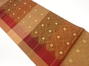 抽象模様織出し袋帯